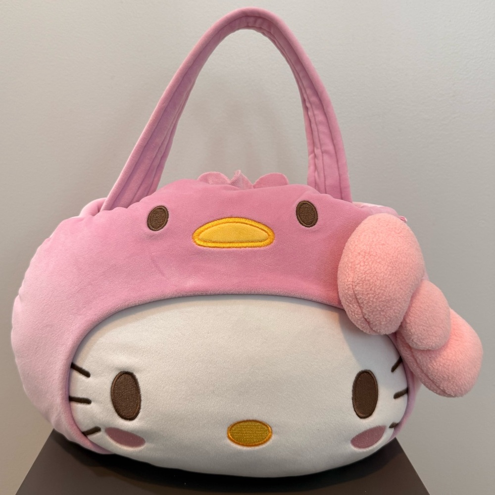 Sanrio plush Pink PEEPS Hello Kitty Bag/Easter basket